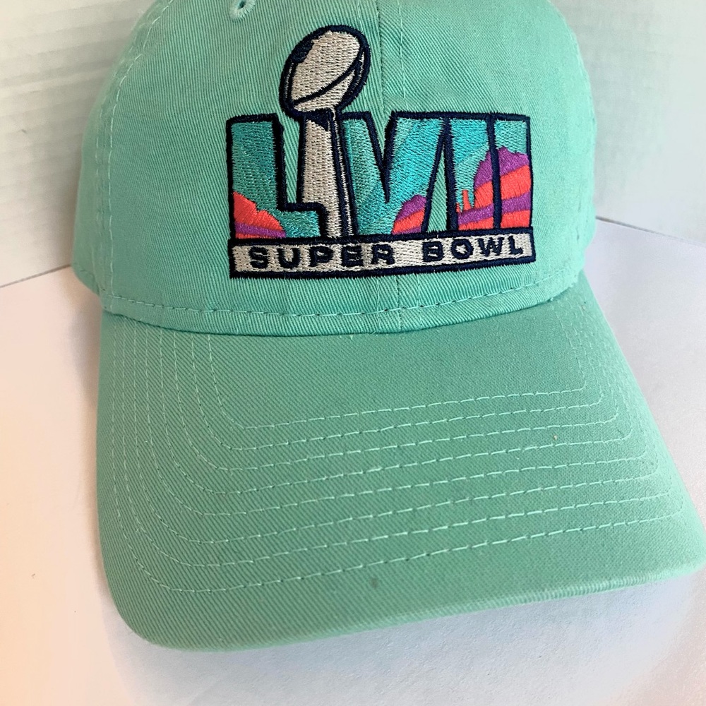 MENS KANSAS CITY CHIEFS SUPER BOWL CAP WINNER LVII 2023 AQUA & ORANGE PURPLE - Picture 4 of 8
